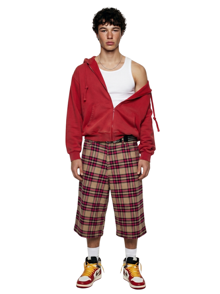Red "Exorcist" Embellished Hoodie