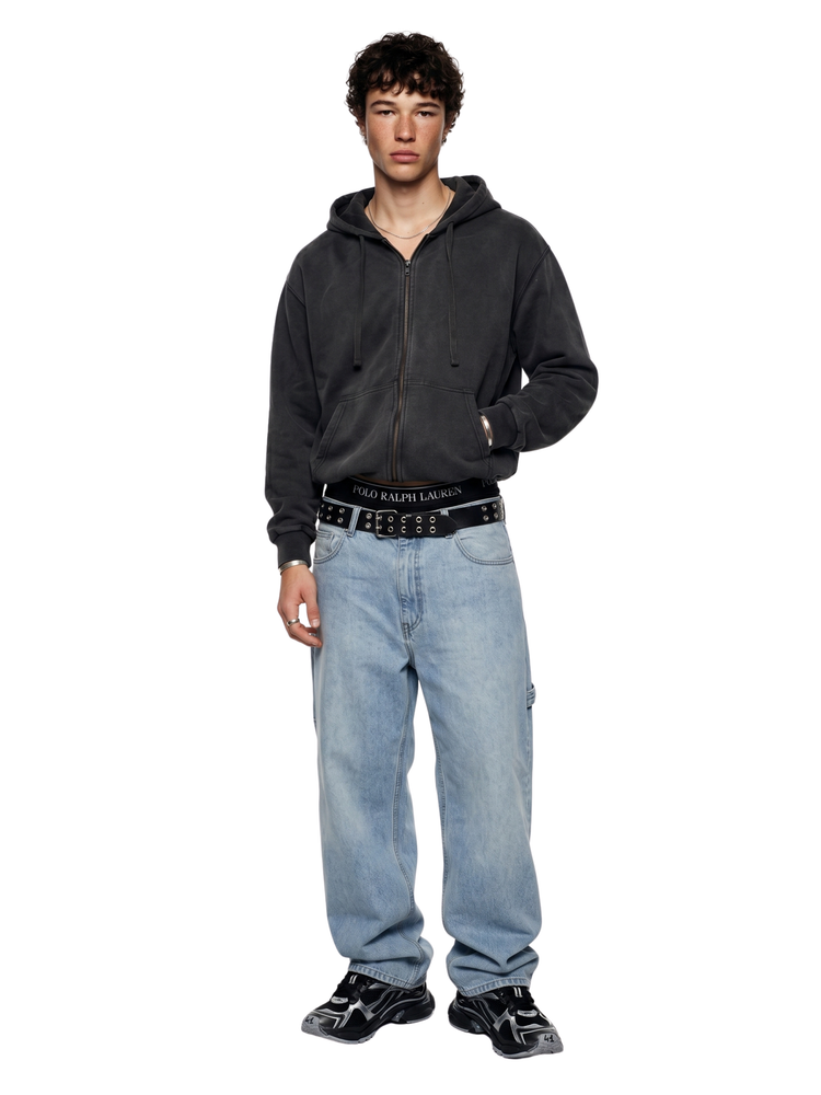Black "Zombie" Embellished Hoodie