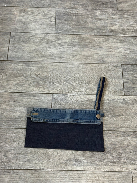 Denim clutch
