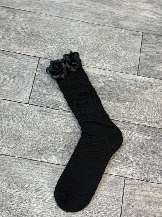Black rose sock